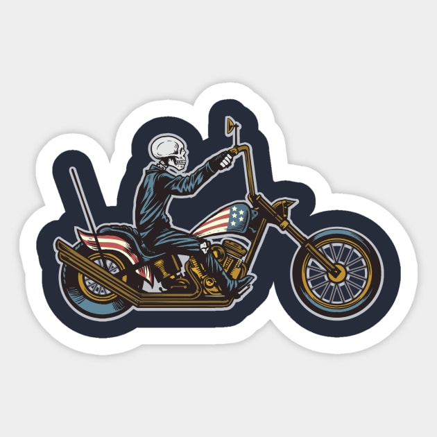 American motorcycle Sticker by Shapwac12